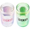 Silver Buffalo Rainbow Brite Balloon Glass Tumbler with Bamboo Lid and Glass Straw, 16 Ounces(Wicked Elphaba and Glinda (2 Pack))