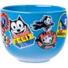 Silver Buffalo Rainbow Brite Ceramic Ramen Noodle Rice Bowl with Chopsticks, Microwave Safe, 20 Ounces(Felix the Cat)