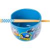 Silver Buffalo Rainbow Brite Ceramic Ramen Noodle Rice Bowl with Chopsticks, Microwave Safe, 20 Ounces(Felix the Cat)