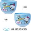 Silver Buffalo Rainbow Brite Ceramic Ramen Noodle Rice Bowl with Chopsticks, Microwave Safe, 20 Ounces(Hello Kitty Hot Air Balloon and Rainbow)