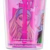 Silver Buffalo Rainbow Brite Plastic Cold Cup with Lid and Straw Topper, 24 Ounces(Bratz Pink and Purple)