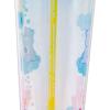 Silver Buffalo Rainbow Brite Plastic Cold Cup with Lid and Straw Topper, 24 Ounces(Care Bears Happy Sunshine)