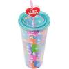 Silver Buffalo Rainbow Brite Plastic Cold Cup with Lid and Straw Topper, 24 Ounces(Care Bears Multi Bear All Over)