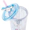 Silver Buffalo Rainbow Brite Plastic Cold Cup with Lid and Straw Topper, 24 Ounces(Cinnamoroll)