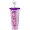 Silver Buffalo Rainbow Brite Plastic Cold Cup with Lid and Straw Topper, 24 Ounces(Hello Kitty  Kuromi  and Little Twin Stars)