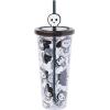 Silver Buffalo Rainbow Brite Plastic Cold Cup with Lid and Straw Topper, 24 Ounces(Hello Kitty and Friends Halloween Skeleton)