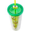 Silver Buffalo Rainbow Brite Plastic Cold Cup with Lid and Straw Topper, 24 Ounces(Keroppi)