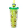 Silver Buffalo Rainbow Brite Plastic Cold Cup with Lid and Straw Topper, 24 Ounces(Keroppi)
