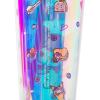Silver Buffalo Rainbow Brite Plastic Cold Cup with Lid and Straw Topper, 24 Ounces(Kuromi Iridescent)