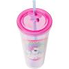 Silver Buffalo Rainbow Brite Plastic Cold Cup with Lid and Straw Topper, 24 Ounces(My Little Pony Starshine)