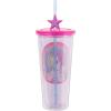 Silver Buffalo Rainbow Brite Plastic Cold Cup with Lid and Straw Topper, 24 Ounces(My Little Pony Starshine)