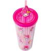 Silver Buffalo Rainbow Brite Plastic Cold Cup with Lid and Straw Topper, 24 Ounces(My Melody)