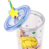Silver Buffalo Rainbow Brite Plastic Cold Cup with Lid and Straw Topper, 24 Ounces(Rainbow Brite Waving)