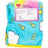 Silver Buffalo Rainbow Brite Plush Raschel Throw Blanket Featuring Rainbow Land, 45″ x 60″(Care Bears Clouds and Stars)