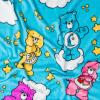 Silver Buffalo Rainbow Brite Plush Raschel Throw Blanket Featuring Rainbow Land, 45″ x 60″(Care Bears Clouds and Stars)