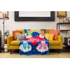 Silver Buffalo Rainbow Brite Plush Raschel Throw Blanket Featuring Rainbow Land, 45″ x 60″(Care Bears and Heart Logo)