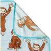 Silver Buffalo Rainbow Brite Plush Raschel Throw Blanket Featuring Rainbow Land, 45″ x 60″(Curious George Bananas)
