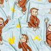 Silver Buffalo Rainbow Brite Plush Raschel Throw Blanket Featuring Rainbow Land, 45″ x 60″(Curious George Bananas)