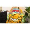Silver Buffalo Rainbow Brite Plush Raschel Throw Blanket Featuring Rainbow Land, 45″ x 60″(Garfield Hanging on)
