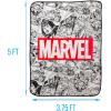 Silver Buffalo Rainbow Brite Plush Raschel Throw Blanket Featuring Rainbow Land, 45″ x 60″(Marvel Avengers Comics)