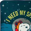 Silver Buffalo Rainbow Brite Plush Raschel Throw Blanket Featuring Rainbow Land, 45″ x 60″(Peanuts Snoopy I Need My Space)