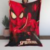 Silver Buffalo Rainbow Brite Plush Raschel Throw Blanket Featuring Rainbow Land, 45″ x 60″(Spider-man)
