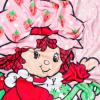 Silver Buffalo Rainbow Brite Plush Raschel Throw Blanket Featuring Rainbow Land, 45″ x 60″(Strawberry Shortcake on Bike)