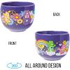 Silver Buffalo Rainbow Brite and Twink Ceramic Ramen Bowl with Chopsticks and Spoon, 20 Ounces(Care Bears Groovy Flower Power)