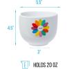 Silver Buffalo Rainbow Brite and Twink Ceramic Ramen Bowl with Chopsticks and Spoon, 20 Ounces(Crayola)