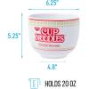 Silver Buffalo Rainbow Brite and Twink Ceramic Ramen Bowl with Chopsticks and Spoon, 20 Ounces(Cup Noodles Logo)