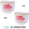 Silver Buffalo Rainbow Brite and Twink Ceramic Ramen Bowl with Chopsticks and Spoon, 20 Ounces(Cup Noodles Logo)