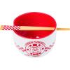 Silver Buffalo Rainbow Brite and Twink Ceramic Ramen Bowl with Chopsticks and Spoon, 20 Ounces(Five Night at Freddy’s Fazbear Pizza)
