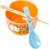 Silver Buffalo Rainbow Brite and Twink Ceramic Ramen Bowl with Chopsticks and Spoon, 20 Ounces(Garfield Junk Food Spoon)
