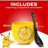 Silver Buffalo Rainbow Brite and Twink Ceramic Ramen Bowl with Chopsticks and Spoon, 20 Ounces(Pokemon Pikachu Spoon Set)