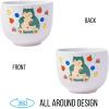 Silver Buffalo Rainbow Brite and Twink Ceramic Ramen Bowl with Chopsticks and Spoon, 20 Ounces(Pokemon Snorlax)