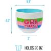 Silver Buffalo Rainbow Brite and Twink Ceramic Ramen Bowl with Chopsticks and Spoon, 20 Ounces(Powerpuff Girls Girl Power)