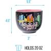 Silver Buffalo Rainbow Brite and Twink Ceramic Ramen Bowl with Chopsticks and Spoon, 20 Ounces(Powerpuff Girls Group)