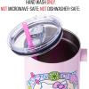 Silver Buffalo Rainbow Brite and Twink Sparkle Stainless Steel Tumbler with Handle and Straw, Fits in Standard Cup Holder, 40 Ounces(Hello Kitty Kawaii Fruits)