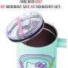 Silver Buffalo Rainbow Brite and Twink Sparkle Stainless Steel Tumbler with Handle and Straw, Fits in Standard Cup Holder, 40 Ounces(Hello Kitty Kawaii Fruit)