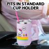 Silver Buffalo Rainbow Brite and Twink Sparkle Stainless Steel Tumbler with Handle and Straw, Fits in Standard Cup Holder, 40 Ounces(Hello Kitty Spring and Summer)