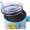 Silver Buffalo Rainbow Brite and Twink Sparkle Stainless Steel Tumbler with Handle and Straw, Fits in Standard Cup Holder, 40 Ounces(Rainbow Brite)