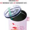 Silver Buffalo Rainbow Brite and Twink Sparkle Stainless Steel Tumbler with Handle and Straw, Fits in Standard Cup Holder, 40 Ounces(Strawberry Shortcake You Are Berry Special Ombre)