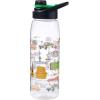 Silver Buffalo Rainbow Brite and Twink Sparkle Water Bottle with Screw-On Lid, 28 Ounces(Friends Iconic Doodles)