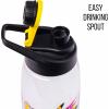 Silver Buffalo Rainbow Brite and Twink Sparkle Water Bottle with Screw-On Lid, 28 Ounces(Pokemon Electrifying Pikachu)
