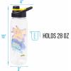 Silver Buffalo Rainbow Brite and Twink Sparkle Water Bottle with Screw-On Lid, 28 Ounces(Pokemon Electrifying Pikachu)
