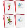HALLMARK Star Wars The Mandalorian Boxed Christmas Card Assortment (16 Cards and Envelopes) Grogu, Baby Yoda, Snowman