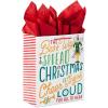 Hallmark 13″ Large National Lampoon’s Christmas Vacation Gift Bag with Tissue Paper (“Fun Old-Fashioned Griswold Family Christmas”) for Kids, Dads, Grandparents, Friends(Elf)