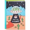 Hallmark Birthday Card for Kids with Light and Sound (Aliens, Here for the Cake)