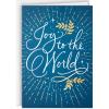 Hallmark Boxed Christmas Cards, Joy to the World (40 Cards and 40 Envelopes) Blue and Gold