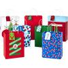 Hallmark Christmas Assorted Gift Bag Bundle with Mix-n-Match Gift Tags, Traditional (Pack of 7 : 3 Large 13″, 4 Medium Gift Bags 9″; 7 Gift Tags)(Candy Canes  Dots  Plaid  Christmas Ornaments)